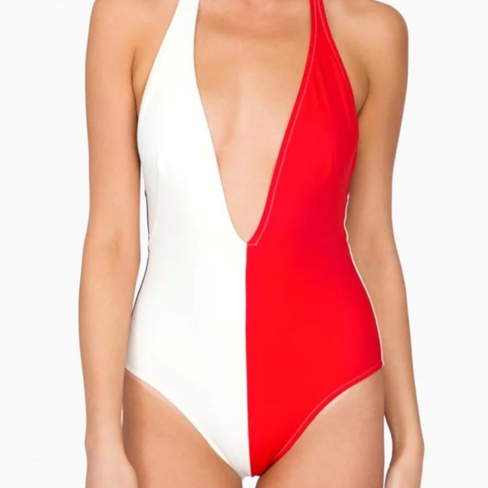 Solid & Striped Willow Swimsuit - Firecracker sz L